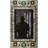 Military Army Cotton 24 Panel Multi, Fabric by the Yard