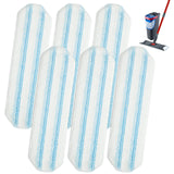 Mop Pads for OCedar H2prO Flat Mop System, 6 Pack Mop Heads Replacements for Ocedar H2prO Flat Mop, Microfiber Reusable Machine
