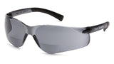Pyramex S2520R15 Ztek Safety Glasses 1.5 Bifocal Reader Gray Lens Gray Frame ANSI Z87+