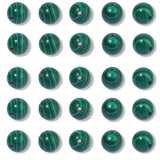 NITOPUPU 100Pcs 10mm Smooth Malachite Beads for Jewelry Making, Natural Round Loose Gemstone Stone Bead for Necklace Bracelets,