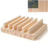 UvasDulces Craft Wood Strips 3/8 x 1 x 6 - 30PCS Wood Trim Slats Flat Lumber, Unfinished Pine New Zealand AA Grade for Furniture