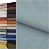 COTTONVILL 11COUNT Linen Blend Solid Bio Washing Fabric (3yard, 11-Arona Blue)