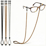 TameSirrui Extra Long Glasses Strap String with Secure Grip for Thick/Thin Arm - Neck Holder for Reading glasses Multicolor