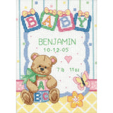 Dimensions Counted Cross Stitch kit Birth Record Baby Blocks
