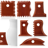 Amylove 7 Pcs Pottery Tools Pottery Foot Shaper Trimming Tools Profile Rib Bundle Foot Shaper for Ceramics for Carving Clay Mold