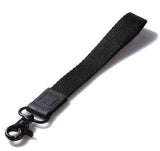 DQL Men Black Wrist lanyard for keys, Wallets, Key wristlet keychain, business style short lanyards, hand ID Badge Holder(BLACK)