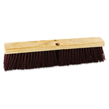 Boardwalk BWK20318 3 in. HeavyDuty Polypropylene Bristles 18 in. Brush Floor Brush Head Maroon