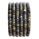 Natural Dragon Blood Stone Spacer Beads 6x3mm 38cm/str Flat Round Loose Semi Gemstone Caps for Making Bracelets Necklace