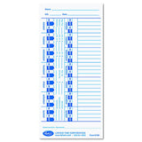 Lathem Time Universal Time Card, White, 100 per Pack (E100), 4 x 9