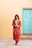Anni Designer Women'S Rayon Viscose Straight Printed Kurta With Pant & Dupatta (Galops Multi_S_Multicolor_Small),Multicolour,S,,,
