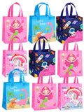 AMYCAUR Pack of 12 Kids Printed Carry Bags with Strong Handles for Return Gifts, Birthday Party Favors and Gift Packaging (Piece