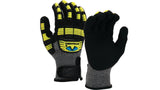 Pyramex GL610C Series Nitrile Gloves A5 Cut Thermo Plastic Rubber With Sandy Palm And Touch Screen Capability Size 2X Large