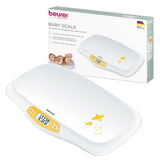 Beurer BY80 Digital Baby Scale, Infant Scale for Weighing in Pounds, Ounces, or Kilograms up to 44 lbs, Newborn Baby Scale with
