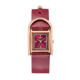 Sonata Poze 6 Strokes And Stroll Quartz Red Round Dial Women'S Watch | Leather Strap Material | Watches For Women Analog - Sp801