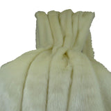Plutus Brands Arctic Fox Throw Pillow, 80 X 90, White/Ivory