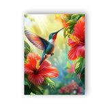 Wergund Diamond Art Hummingbird, Diamond Art Kits for Adults Flower Bird, Diamond Painting Full Drill Crystal Rhinestone Embroid