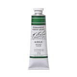 M. Graham 2Ounce Tube Acrylic Paint, Permanent Green Light