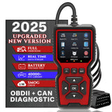 CrysGuard Professional OBD2 V519 Scanner - 2025 Upgraded OBDII + CAN Code Reader, Live Data, Battery Test, 40000+ DTC Library, I