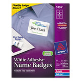 White Adhesive Name Badges 5395