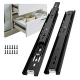 Ubisin 10 Pairs Side Mount Ball Bearing Drawer Slides 22 Inch Full Extension Dresser Rails Heavy Duty Kitchen Cabinet Drawer Gli