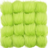 Tatuo 16 Pcs Faux Fur Pom Poms for Hat 4 Inches Large Fluffy Pom Balls for Craft Knitting Beanie Shoe Scarf Bag Pompom Valentine
