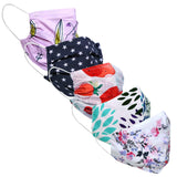 9 Impression Cotton Unisex Cloth Face Mask, Multicolor Pack Of 5