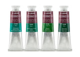 LUKAS 1862 Professional Artist Oil Paint - Greens, 37 mL - Set of 4 - Outstanding Lightfastness, Non-Yellowing, with Beeswax for