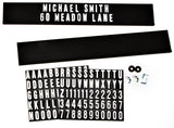 HyKo Products AK270 Mailbox Address Kit 2 High Black