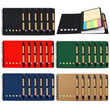 30 Set Pocket Notebook with Pen, Small Bulk Notepads with Sticky Notes