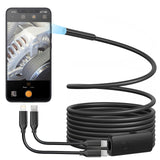 Anykit USB Endoscope Camera with 8 Adjustable LED Lights, Borescope with Semi-Rigid Snake Camera, IP67 Waterproof Inspection Cam