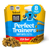 Blue Dog Bakery Perfect Trainers Treat | Small, Soft & Chewy Beef Flavor | Natural Healthy Dog Treats, 6 oz (Pack of 8)