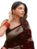 Sugathari Womens Banarasi Saree Pure Kanjivaram Silk Saree Soft new ladies 2023 Design Wear Pattu Sarees Latest Cotton Party Sar