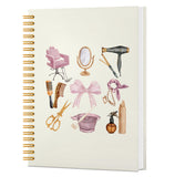 KAIOUS Hair Stylist Themed Spiral Hardcover Journal Notebook