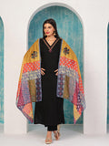 Anni Designer Women'S Cotton Blend Embroidered Straight Kurta With Pant & Dupatta (Fronx Black-Nw_3Xl_Black_Xxx-Large),Black,3XL,,,