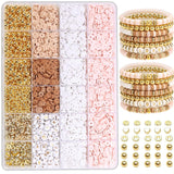 LFLIUN Bracelet Making Kit Gold Beads Clay Beads Jewelry&Bracelet Making Kit Charm Bracelet Maker Set with Letter Beaded Kit Bir
