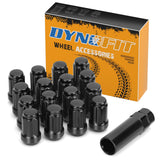 ATV m12x1.5 Wheel Lug Nuts Black, Dynofit (16+1) 12mmx1.5 Spline Lug Nuts Aftermarket for Polaris Ranger XP 900/1000, General 10