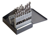 Chicago Latrobe 150L LeftHand (Reverse) Flute HighSpeed Steel Jobber Length Drill Bit Set, Uncoated, 118 Degree Conventional P