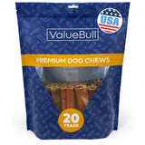 ValueBull USA Collagen Sticks for Dogs, 6 Inch Super Jumbo Chews, Natural Long-Lasting Dog Treats, 25 Count - Promotes Joint, Sk