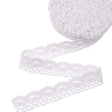 White Lace Ribbon Cotton Lace Trim Crochet Sewing Lace for Gift Package Wrapping, Scrapbooking Supplies