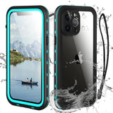 Transy Waterproof Phone Case Compatible with iPhone 13 Pro, IP68 Waterproof Shockproof Dust-Proof Phone Case with Built in Scree