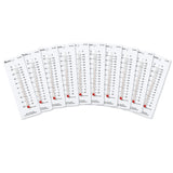 Learning Resources LER0302 Student Thermometers 10/Pk 2 X 6 Plastic Backing