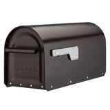 Architectural Mailboxes Sequoia Galvanized Steel Post Mount Mailbox, Compatibility Code G, 5560RZSR, Rubbed Bronze, Large Capac