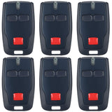 Kingdder 6 Pcs 2 Channel Remote Control Compatible with BFT Mitto B RCB02 R1, 433.92mhz Gate Opener Remote Control Transmitter f