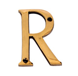 eSplanade - Brass House Hotel Door Name Alphabets - Wall Door Plaque Letter Alphabet - 3 Inches - Golden (A Alphabet) (R Alphabe