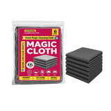 PRIFOREST Genie Magic Microfiber Cleaning Cloth 6 Pack, StreakFree Reusable Cleaning Rags for Glass, Windows, Kitchen Stainless
