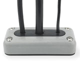 SEAVIEW | Multi-Cable Rectangle Cable Gland | Marine Grade Waterproof Cable Pass Through Cable Clam | CGM17PG - Grey Plastic
