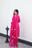 Gosriki Women'S Cotton Blend Straight Printed Kurta With Pant & Dupatta (Shrinika Pink-Gs_Xl_Pink_X-Large),Pink,,B0D7J3W3M4