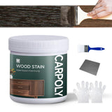 CARPOLY Wood Stain,16oz Black Walnut Wood Stain & Sealer in One, Water Based|Fast Drying|Non-Toxic|Low Ddor|Waterproof, for Indo