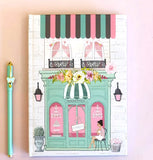 Mimir Premium Hard Bound Notebook Diary For Girls And Women (7 Designs) (Parisian Cafe)