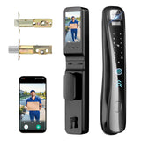 Smart Lock with Camera & Video Doorbell, 8-in-1 Keyless Entry Door Lock with Keypad, Smart Deadbolt for Front Door, Fingerprint